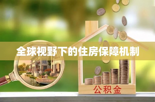 辽中全球视野下的住房保障机制