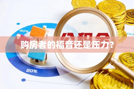 辽中购房者的福音还是压力？