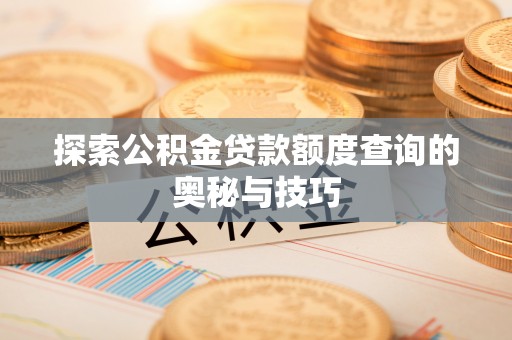 辽中探索公积金贷款额度查询的奥秘与技巧