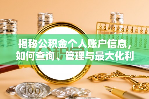 辽中揭秘公积金个人账户信息，如何查询、管理与最大化利用