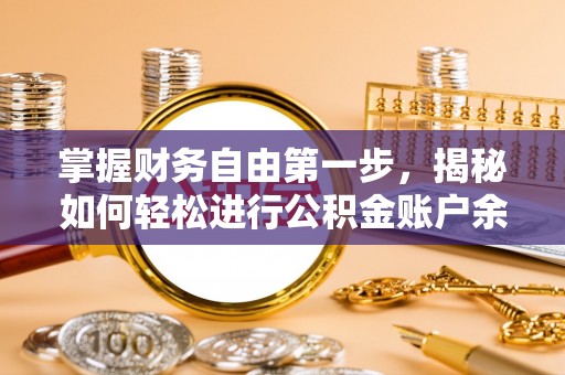 辽中掌握财务自由第一步，揭秘如何轻松进行公积金账户余额查询
