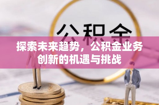 辽中探索未来趋势，公积金业务创新的机遇与挑战