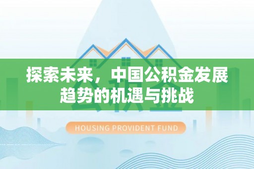 辽中探索未来，中国公积金发展趋势的机遇与挑战