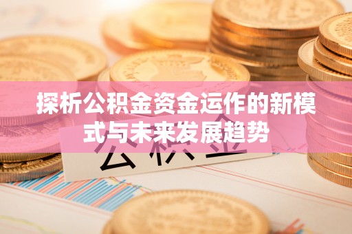 辽中探析公积金资金运作的新模式与未来发展趋势